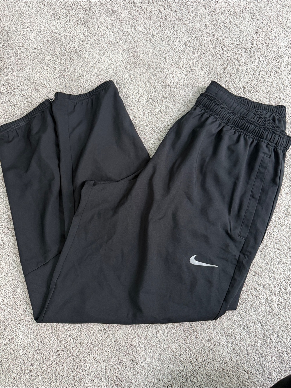 Nike Black Joggers with White Swoosh Logo